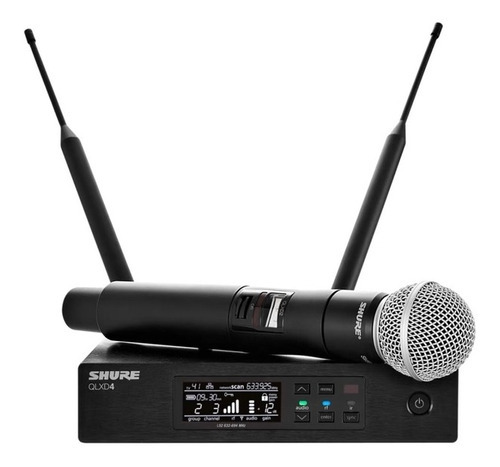 Sistema Sem Fio Shure Qlx-d24br/sm58-j50 Cor Preto