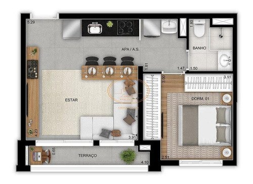 Apartamento Com 1 Dormitório(s) Localizado(a) No Bairro Vila Prudente Em São Paulo / São Paulo - 17805:926481