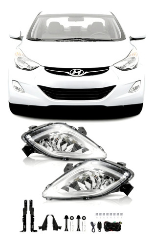 2011-2012-2013 Hyundai Elantra Kit Completo De Faros Niebla 