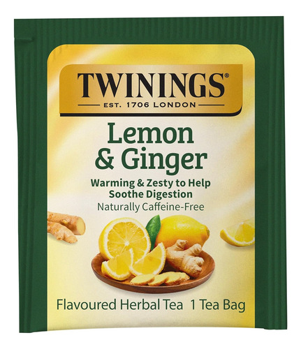 Hr138 Twinings Té D Hierbas Limón Y Jengibre 100 Bolsas D Té