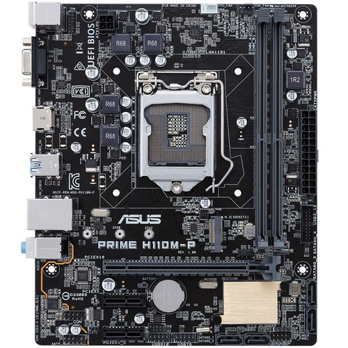 Tarjeta Madre Asus Prime H110m-p Usb3 Hdmi Ddr4 1151 /v