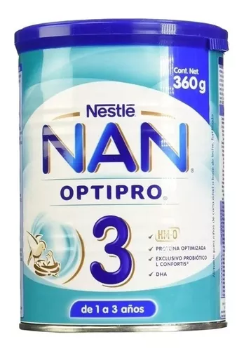 NAN 2 Optimal Pro 2 de 6 a 12 meses LATA 720 gr Caja con 12 piezas. 