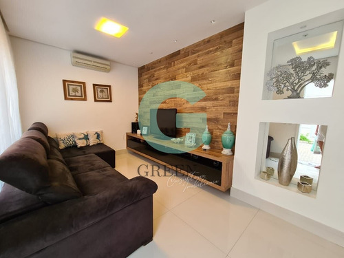 Imagem 14 de 15 de Linda Casa Em Condomínio Fechado A Venda Em Juquehy! 400 Metros Da Praia, 3 Suítes Com Ar Condiciona - Gc4715