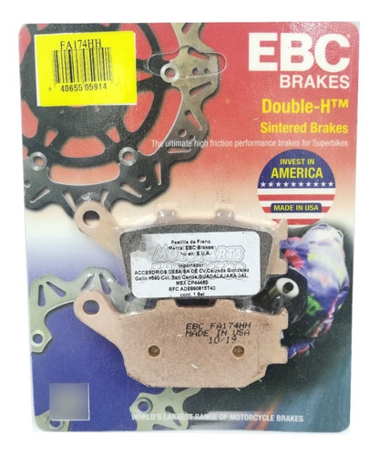 Balata Ebc Fa174hh Honda Cbr 600 929 954 1000 Vt 1100 1300 