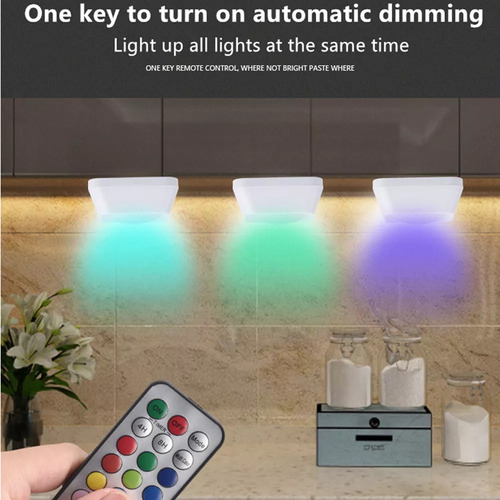 Conjunto De Lámparas Led Adhesivas Para Armario Cambia De Co