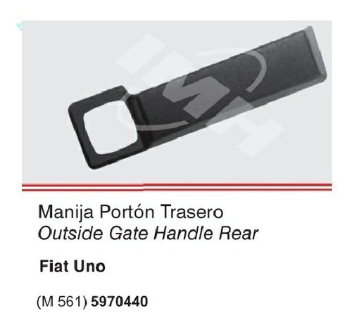 Manija Porton Trasero Fiat Uno