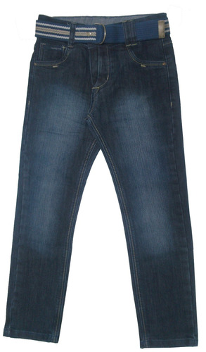 Calça Jeans Masculina Skinny Com Cinto De Tecido Crawling 