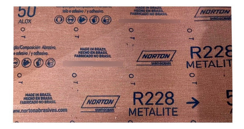 Imagem 2 de 4 de Rolo Lixa 5 Metros X 15 Cm - Ferro Madeira - R228 - Norton