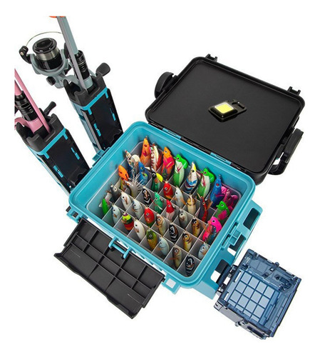 Caja De Señuelos, Caja De Pesca De 40 Rejillas, Caja De