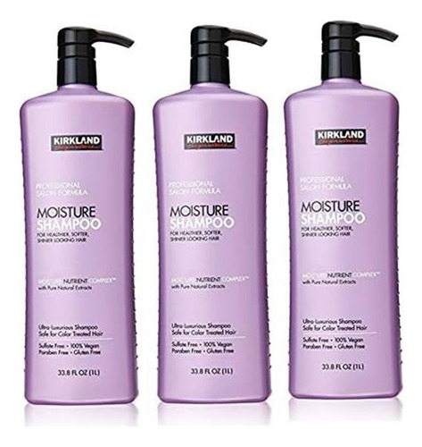 Shampoo De Umidade Com Fórmula De Salão Profissional Kirklan
