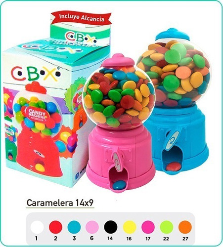 Caramelera Dispenser Golosinas Souvenir 15cm X1 Unidad