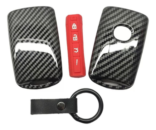 Funda Llave Carbon Mazda 3 6 Cx3 Cx5 Cx 30 Cx9 Mx-5 4botones