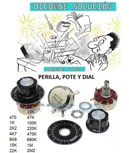 Potenciometro Carbon 2 Watts Wth118-1a 2w 1 Megon