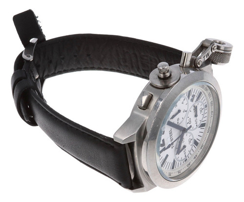 Reloj Para Hombre Tw Steel *canteen*. Negro Plateado Blanca (Usado)