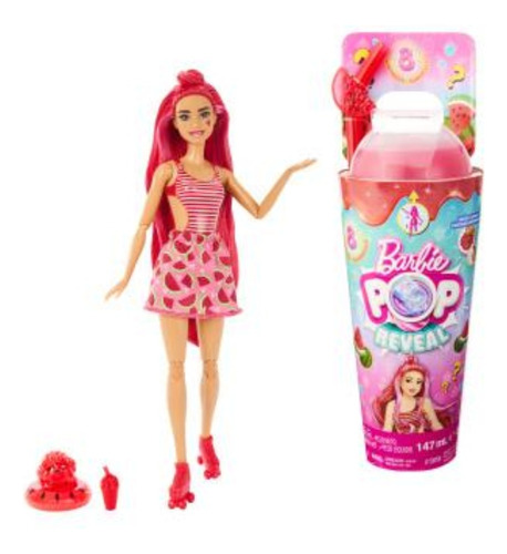 Muñeca Barbie Pop Reveal Fruit Series Sandía  8 Sorpresas