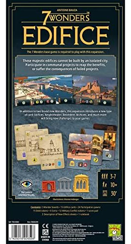 7 Wonders Edifice Jogo De Tabuleiro Expansão | Jogo De Estra