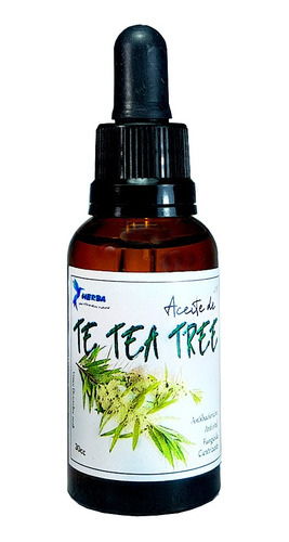 Aceite Herba Te Tea Tree 30 Ml (en Vidrio) Y Gotero