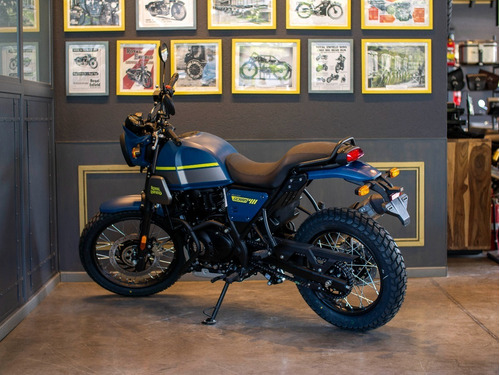 Imagen 6 de 25 de Royal Enfield Scram 411 Skyline Blue Entrega Inmediata