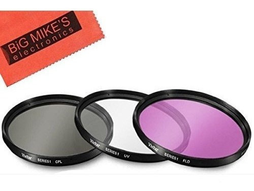 Kit De Filtro De 3 Piezas Multicapa De 46 Mm (uv-cpl-fld) Pa