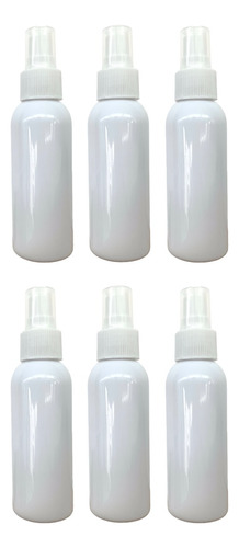 Pack De 6 Botellas Spray 100ml Anti Uv Pet Atomizador Blanca