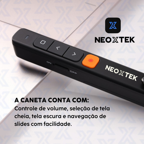 Controle Apresentações Powerpoint Sem Fio Laser 30m Alcance