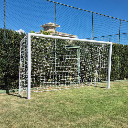 Par De Rede Para Trave De Gol Society Suiço 5mts Fio 8 Nylon