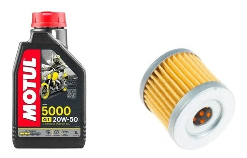 Kit Service Aceite Motul Mineral 5000 Gixxer 150 Suzuki Tala