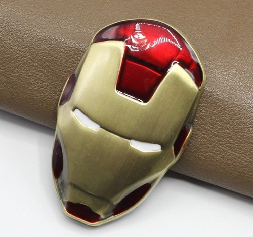 Emblema Logo Metal Iron Man  - Autoadhesivo - Moto/vehiculos