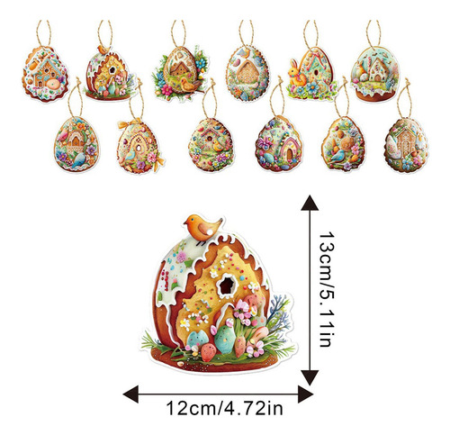 Jja Adornos Para Árboles De Pascua Adornos De Huevos De