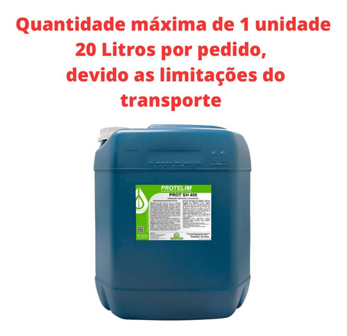 Detergente Shampoo Auto Concentrado Prot Sh 400 Protelim 20l