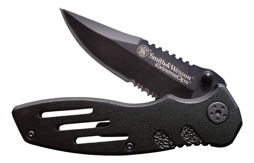 Cuchillo Plegable Smith & Wesson Accesorios Swa24s Negro