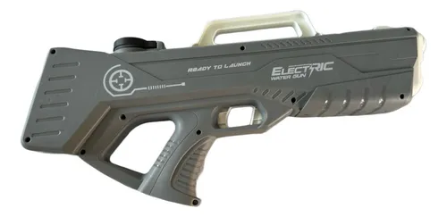 Pistola De Agua Eléctrica De Largo Alcance (6-8 M), Con Depósito De 300 Ml Que Se Llena En 12 Segundos, Batería De Litio Para 30 Minutos De Juego, Compatible Con Botellas Externas