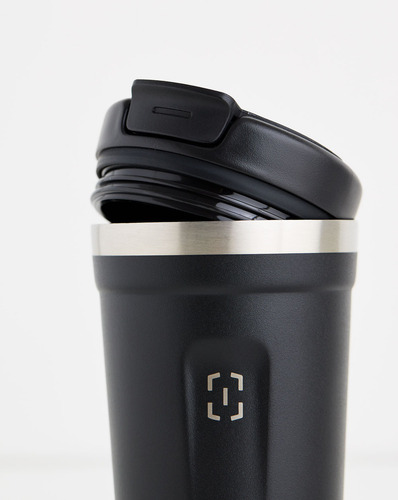 Copo Térmico Essential Com Tampa Invictus 350mL - Preto