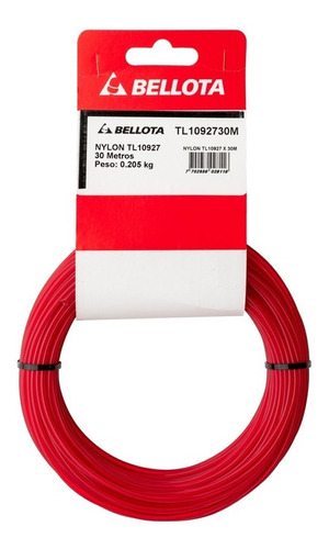 Nylon Cortacesped Rojo X 30 Metros 2,7 Mm Redondo