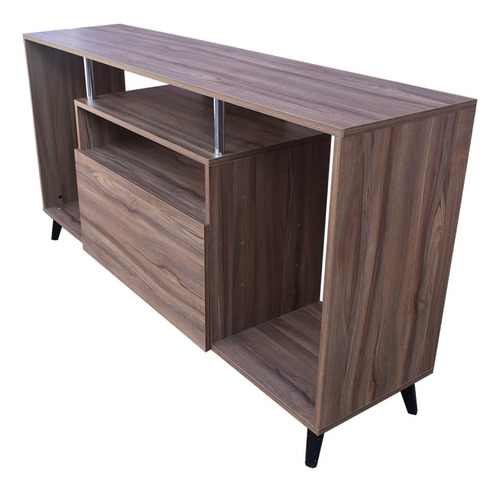 Bufetera Hogare, Credenza, Mueble Recibidor Minimalista, Bg Color Parota