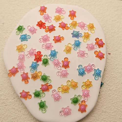 Arte De Uñas De Mini Tortugas De Dibujos Animados 50 Piezas