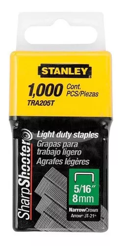 Grapa Para Engrapadora Stanley Tr-45 1000 Pzs 5/16 Tra-205 | sin interés