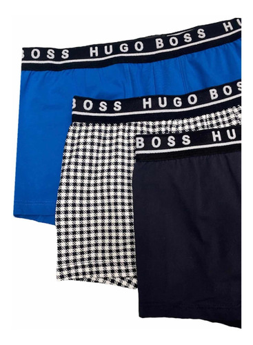Boxers Hugo Boss 3 Pack Trunk Cotton Stretrch Abn Originales