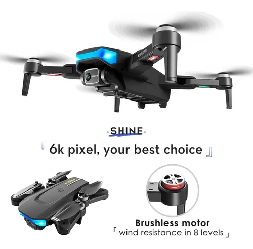 Cámara De Drone Ls-38 Gps Rc For Adultos Drone Rc Con 6k