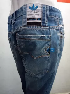Pantalón De Jean Diesel X adidas W 33 L34 Vintage