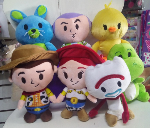 Paquete Toy Story 4 Forky Woody Buzz Jessie 20cm Peluches
