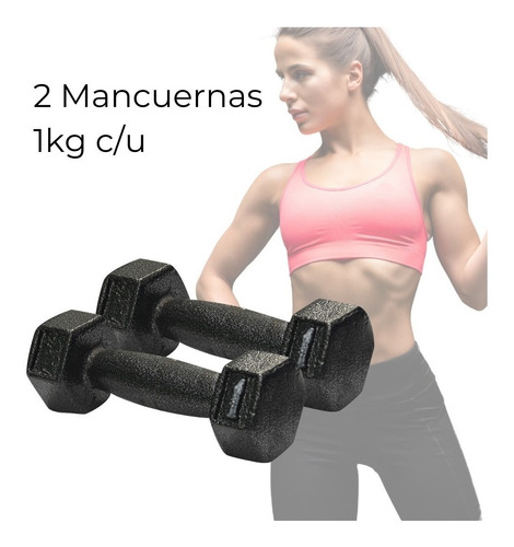 Par Mancuernas Planas Acero 2kg