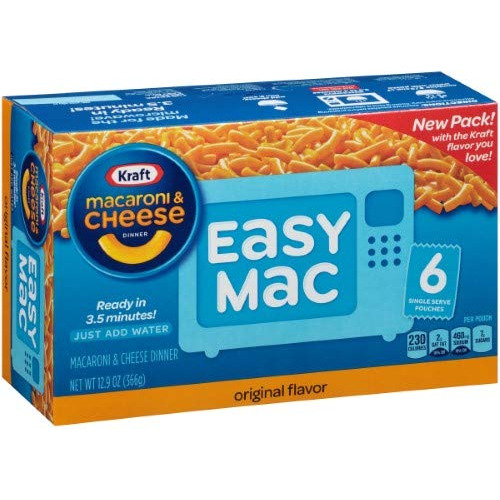 Easy Mac Original Macaroni & Queso Cena (paquete De 2)