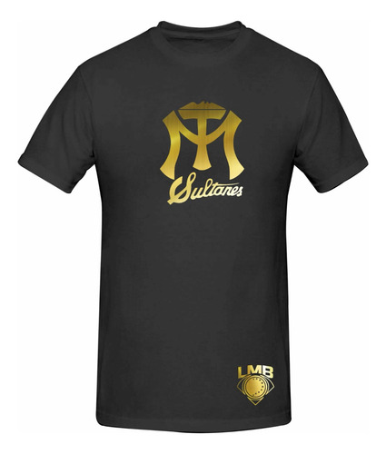 Playera Negra Modelo Sultanes De Monterrey Gold