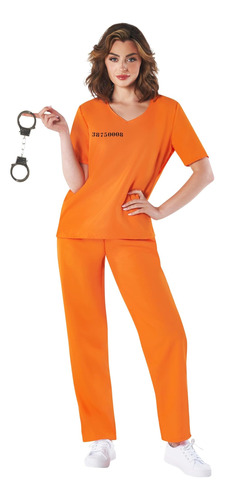 Fun Shack Disfraces De Prisionera De Halloween Para Mujer, D