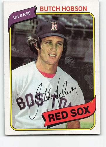 Colección De Tarjetas Topps 420 Butch Hobson Boston Red Sox