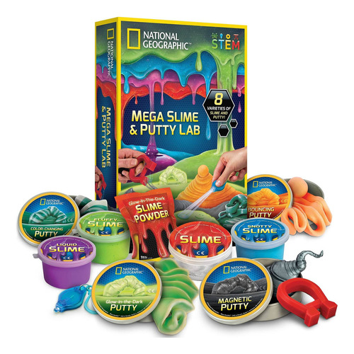 Kit De Slime National Geographic Mega   Putty Lab  4 T Ksl