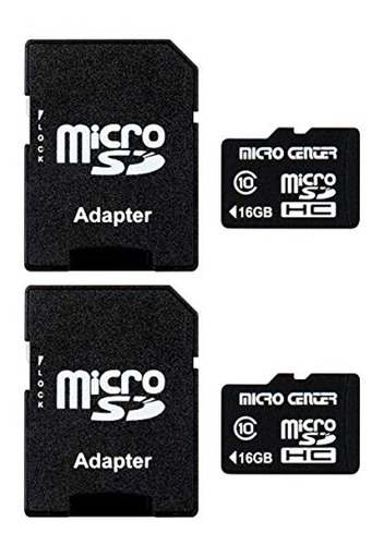 Tarjetas Micro Sd, 16 Gb - Paquete De 2