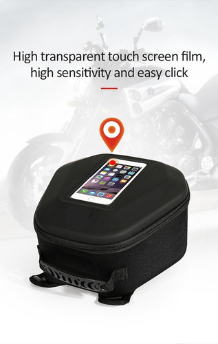 Imagen 10 de 10 de Bolsa Tanque Moto Tank Bag Mochila Maleta Tanque 13lt