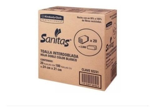 Sanitas Kimberly Clark Caja 2000 Toalls De Papel® 